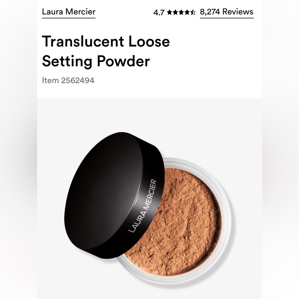 Laura Mercier Translucent Loose Setting Powder- Ultra-Blur in Medium Deep